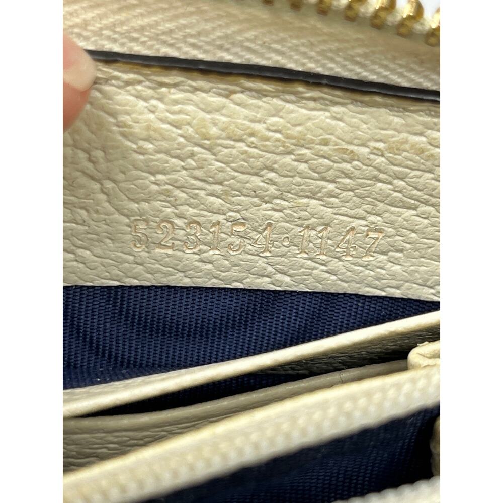 Gucci Ophidia GG Supreme Zip Around Wallet Web Stripe Double G 523154 - Picture 4 of 16